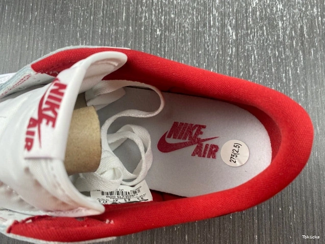 Rep TBK Low Red 1 Retro Jordan Varsity White 705329-101 0815